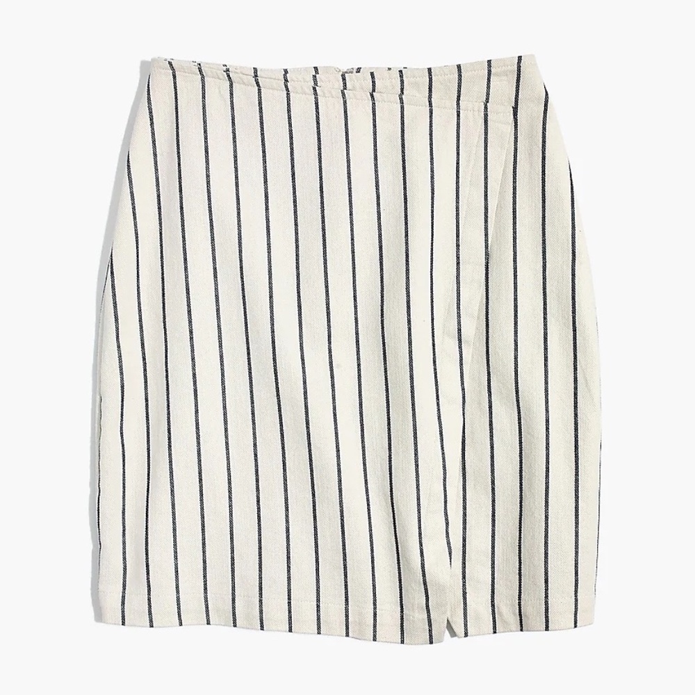 Madewell Wrap Mini Skirt in Stripe